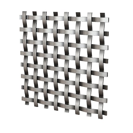 Designs Of Distinction .375in Flat Single Square Decorative Grille - Antique Pewter, 24in W x 72in L Sheet 01SQ2472286SAP1